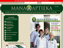 Tablet Screenshot of manaaptieka.lv